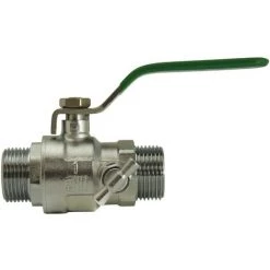 Vanne à Sphère NF à Manette Double Mâle à Purge M15x21 NOYON & THIEBAULT