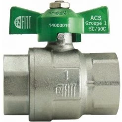 Vanne à Sphère NF à Manette Papillon Double Femelle F12x17 NOYON & THIEBAULT