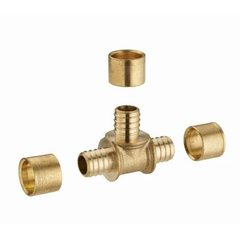 Té égal à Glissement Pour Tube PER NOYON & THIEBAULT - Ø 16 Mm Bague En Laiton - 3190-16L1 3 Té égal à Glissement Pour Tube PER NOYON & THIEBAULT - Ø 16 Mm Bague En Laiton - 3190-16L1