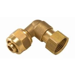Coude à Compression Pour Tube PER NOYON & THIEBAULT - Ø 12 Mm à Visser Femelle écrou Libre F1/2' (15x21) - P12-52415L1