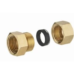 Raccord Laiton à Joint Mixte Femelle F1/2' (15x21) Pour Tube Cuivre NOYON & THIEBAULT - Ø 12 Mm - 413G-1512L1