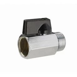 Mini Vanne D'arrêt à Sphère 1/4 Tour Mâle Femelle MF1/2' (15x21) NOYON & THIEBAULT - 4310-15L1