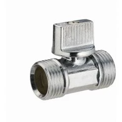 Mini Vanne D'arrêt à Sphère 1/4 Tour Double Mâle M3/8 (12x17) NOYON & THIEBAULT - 4965-12L1