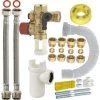 Kit Complet De Raccordement Facile (sans Soudure 1/2' NOYON & THIEBAULT - Ø Tube Cuivre 14 Et 16 Mm) De Chauffe-eau Avec Groupe De Sécurité Droit - 7721-ECOC1 -THIEBAULT Soldes 26297710 1