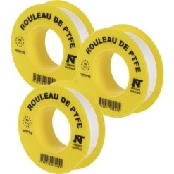 3 Rouleaux D'étanchéité Téflon® Longeur 12m Largeur 12mm NOYON & THIEBAULT