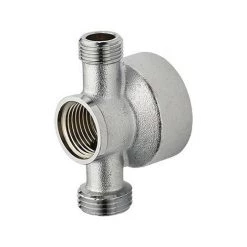 Applique Jupe Haute Avec Piquage Chromée Mâle Femelle G1/2. NOYON & THIEBAULT