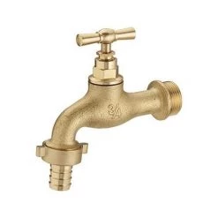 Robinet De Jardin à Clapet Mâle 15x21 - Mâle 20x27 Avec Raccord Au Nez Ø15 NOYON & THIEBAULT