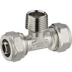 Raccord Multicouche à Compression Té Ø16 - Mâle Au Centre 15x21. NOYON & THIEBAULT