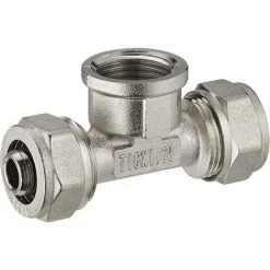 Raccord Multicouche à Compression Té Ø16 - Femelle Au Centre 15x21. NOYON & THIEBAULT