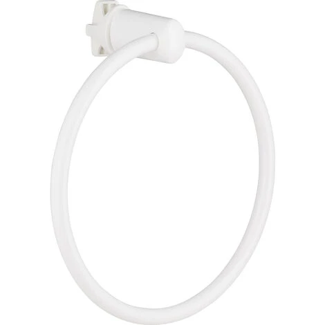 NOYON & THIEBAULT Anneau Porte-serviette Blanc Pour Sèche-serviette à Tubes Ronds 3 NOYON & THIEBAULT Anneau Porte-serviette Blanc Pour Sèche-serviette à Tubes Ronds
