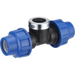 Raccord Polyéthylène Plastique Té Ø20 - Femelle Au Centre 15x21. NOYON & THIEBAULT