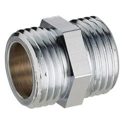 Mamelon à Visser Double Mâle égal Chromé M 12x17 NOYON & THIEBAULT