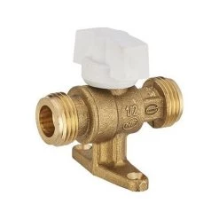 Robinet Mural Double Mâle - Gaz Naturel - M1/2'. NOYON & THIEBAULT