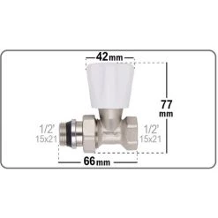 Robinet De Radiateur Manuel Droit 15x21 NOYON & THIEBAULT -THIEBAULT Soldes 7848982 4