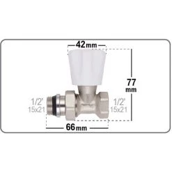 Robinet De Radiateur Manuel Droit 15x21 NOYON & THIEBAULT -THIEBAULT Soldes 7848982 5