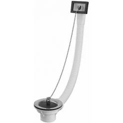 Bonde à Bouchon Pour évier Grès Ou Synthèse Avec Trop Plein Ø60 40x49 . NOYON & THIEBAULT