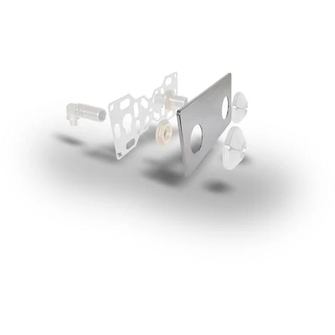 Cache Platine Double Abs Chromé Ea150 Mm. NOYON & THIEBAULT 5 Cache Platine Double Abs Chromé Ea150 Mm. NOYON & THIEBAULT – Image 3